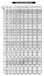 andersen single hung window size chart best picture of