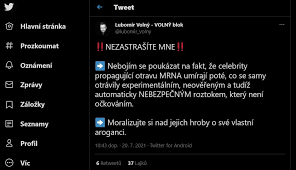 Maybe you would like to learn more about one of these? Poslanec Volny Zneuziva Smrt Lasici A Nedveda K Sireni Dezinformaci Eurozpravy Cz