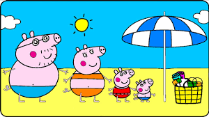 Peppa Pig Coloring Pages For Kids Peppa Pig Coloring Games Peppa Pig At The Beach Coloring Peppa Pig Coloring Pages Coloring Books Coloring Pages For Kids