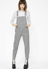 Black And White Striped Overalls Black White Stripe Overalls Dolls Kill Overalls Stripe Black Overalls