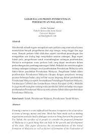 Apakah tujuan penubuhan suruhanjaya cobbold? Pdf Sabah Dalam Proses Pembentukan Persekutuan Malaysia