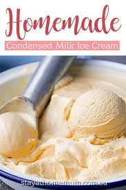 In a large, chilled bowl, whisk together the sweetened condensed milk, vanilla extract and salt. Ice Cream Recipe Cream And Condensed Milk Off 52