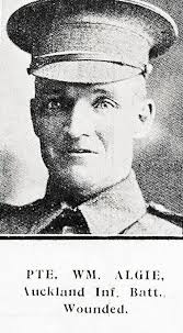 Private William Algie, Auckland Infantry Battalion, wounded