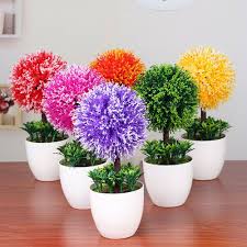 Fa Artificial Flower Plant Potted Round Ball Bonsai Outdoor Home Garden Decor N Fashion Home Garden Homedcor Floraldcor Ebay Link