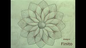 Disegni fiori da colorare per bambini. Disegno Per L Esercizio D Intaglio 004 Fiore Geometrico Youtube