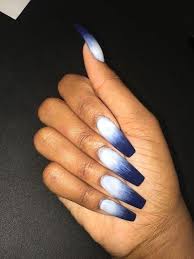 We've rounded up 40 of the best acrylic nails coffin burgundy and wine tones are going to be a huge nail trend come fall/winter 2019. Fall Nails Coffin Blue