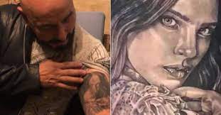 The comment that many people called male chauvinist was actually a reply from christian nodal, who during a press conference in monterrey, spoke about the tattoo of lupillo rivera who wore the face of his now fiancée, belinda, but the comment did not make the brother of jenni rivera and he sent a message to the sonoran. Goodbye Belinda Lupillo Rivera Revealed For The First Time The Design With Which The Singer S Tattoo Was Covered Memesita