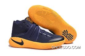 New Men Nike Kyrie 2 Blue Yellow Shoes Free Shipping Price