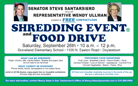 Browse men's, women's, and kids styles. Shredding Event And Food Drive Senator Steve Santarsiero