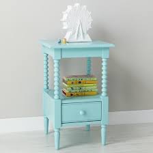 Nursery nightstands make getting baby to sleep a little easier by keeping necessities close by. Kids Light Blue Spindle Nightstand The Land Of Nod