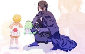 Despite becoming empathetic toward his teammates naruto uzumaki and sakura haruno, sasuke's feelings of powerlessness force him to abandon his friends and his home in his quest to. Wallpaper Toy Dinosaur Guy Naruto Naruto Child Sasuke Uchiha Naruto Uzumaki Images For Desktop Section Syonen Download