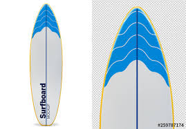 Stock Template Of Surfboard Isolated On White Mockup Search More Similar Templates At Adobe Stock Surfboard Mockup Templates