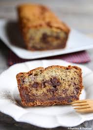 Banana Bread Aux Pepites De Chocolat Et Vanille Recette Pepite Chocolat Recette Banana Bread Casse Croute