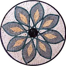Mosaic Flower Medallion Valeria Etsy In 2020 Mosaic Art Tree Mosaic Mosaic Medallion