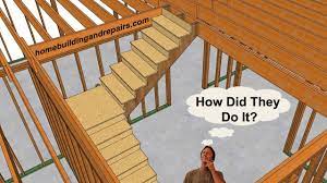 How To Build Landing Stairs Without Upper Supporting Walls - Design And  Construction Ideas - Youtube