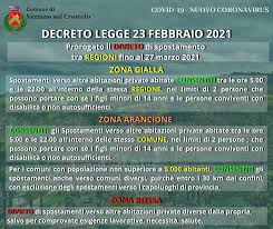 Le novità fino a pasqua. Covid 19 Nuovo Decreto Legge Del 23 Febbraio 2021 Comune Di Vezzano Sul Crostolo