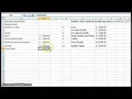 Create A Simple Balance Sheet Excel Tutorials Balance Sheet Balance Sheet Reconciliation