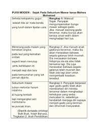 Lelaki itu pun tak acuh ia tetap menggenggam mawar sampai hilang ditelan ujung jalan darah tetap menitik di sepanjang jejak kaki yang terus meronta itu lelaki itu terkubur senja dengan membawa bunga di tangannya. Sajak Pada Sekuntum Mawar Karya Mahwa