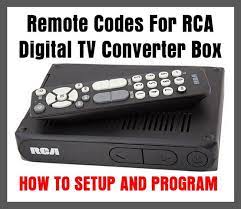 Getting rid of your old tv set will create space for the new. Rca Digital Tv Converter Box Remote Codes Codes For Universal Remotes