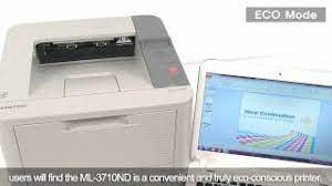 Print speed:up to 35 ppm and duplex printing. Samsung Laser Printer Ml 3710nd Youtube