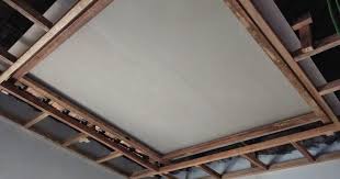 Atap plafon minimalis model baki dari grc untuk ruang tengah rumah. Cara Pemasangan Plafon Rumah Rangka Kayu Larantuka Gypsum
