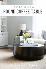 Home » great round coffee tables with storage » brown round wood coffee table with drawer. Tips To Style A Round Coffee Table In Your Living Room The Diy Playbook