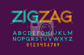 Space alphabet (1964) by irene zacks. Zigzag Font Stitched With Thread Embroidery Font Alphabet Letters Fototapete Fototapeten Zick Zack Vintage Lebendige Myloview De