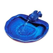 Bird Bath Fountain Home Depot Smart Solar Blue Glazed Ceramic Solar Koi Fountain 21372r01 The Home Depot Solar Water Feature Solar Fountain Fountains Outdoor