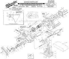 Sort by popularity sort by name sort by cost. Milwaukee 4 Belt Sander W Vacuum Bag 5935 Ereplacementparts Com