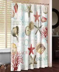 Dream Beach Shells Shower Curtain Beach Bathroom Decor Beach Shower Curtains Beach Bathrooms