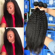 Straight hair gives the liberty to decide any length of hair as all. Kinky Straight Hair Brazilian Hair Weave Bundles