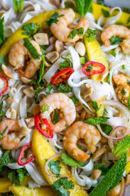 Jun 03, 2019 · the flavors in this dreamboat thai chicken salad are going to rock your face off. Mango Shrimp Thai Noodle Salad A Saucy Kitchen