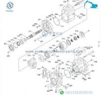 Hyundai 31Q4-10010 Robex Excavator Main Pump KAWASAKL KPM ...