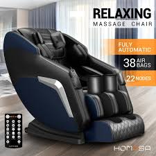homasa blue full body massage chair zero gravity recliner massage chair full body massage shiatsu massage chair