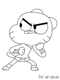 Awesome Picture Of Gumball Coloring Pages Davemelillo Com The Amazing World Of Gumball Cool Coloring Pages Cartoon Coloring Pages