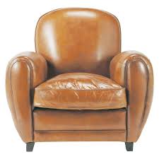 Fauteuil Club En Cuir Cognac Oxford Maisons Du Monde Industrieel