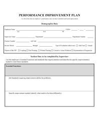 Sample Performance Management Plan Template Employee Improvement ...