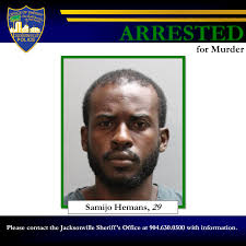 Murder Investigation Leads To Arrest The Jacksonville Sheriff's Office has  concluded a recent murder investigation leading to the arrest of a  29-year-old Jacksonville resident. On Thursday, May 20, 2021 just after 8:30