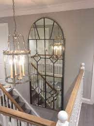 Large Mirrors Can Work So Well In A Stairwell Area Opening And Reflecting The Area Stair Wall Decor Staircase Decor Staircase Wall Decor