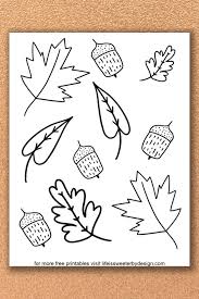 Printable fall leaves coloring pages 3. Fall Leaves Coloring Pages Life Is Sweeter By Design