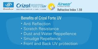 Crizal Forte Uv 1 59 Airwear Single Lenses Online From