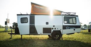 Compact Trailer Can Sleep 4 And Fit In Your Garage Lightweight Campers Camper Trailers Camping Trailer
