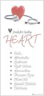 9 good foods for healthy heart a diet chart for heart