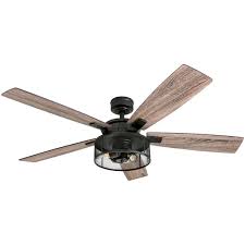 About this item modern ceiling fanthe modern smart drum ceiling fan is equipped with led lights. Honeywell Carnegie 52 Matte Black Led Industrial Ceiling Fan With Remote Mesh Drum Lighting And Edison Bulbs Walmart Com Walmart Com