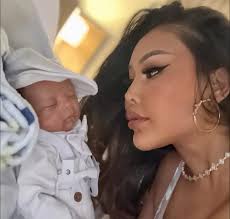 Michael Blackson, Jr. with his mother