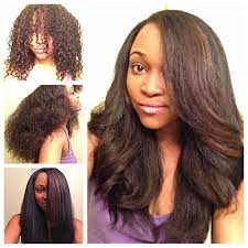5 easy hairstyles on blow dried hair. Natural Hair Glory Natural Washed Curls Blow Dried Straightened