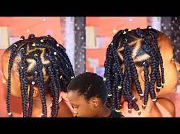 Hairstyles With Brazilian Wool Best Style For Natural Kids Short Hair Youtube Short Hair For Kids Hair Styles Natural Hairstyles For Kids