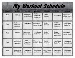 Insanity Workout Schedule Print A Workout Calendar