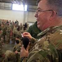 A Georgian soldier with the 12th Georgian Infantry