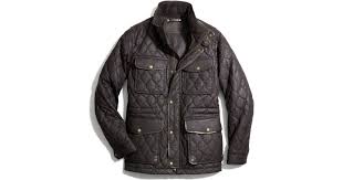 Coach Waxed Quilted Wyatt Jacket In Dark Brown Brown For Men Lyst